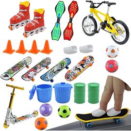 6 Pièces Mini Skate Doigt, Mini Skateboard, Finger Skate, Professionnels  Mini Planche à roulettes pour Enfants ou comme Décoration