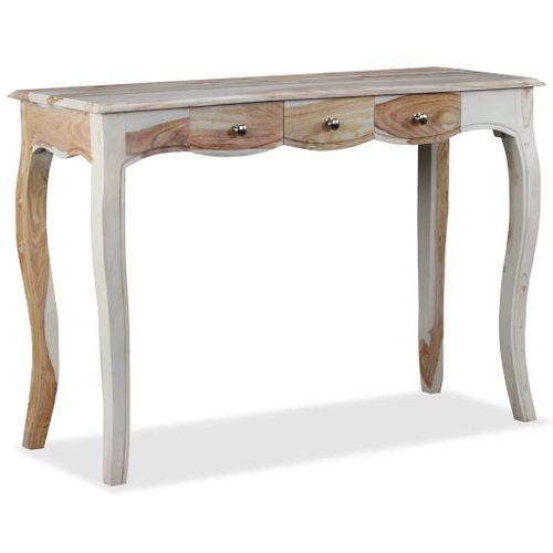 Table Console Et 3 Tiroirs Bois De Sesham Massif 110x40x76 Cm