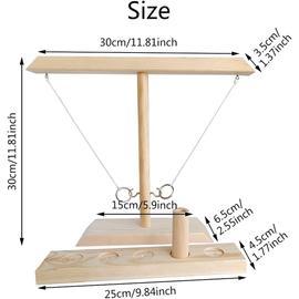 Xcajeu De Lancer D Anneaux En Bois Pour Acultes Et Enfants Jeu De Soci T En Bois Fait La