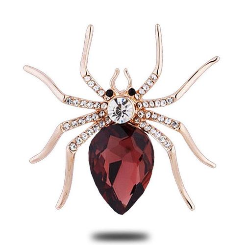 Broche Araignée En Cristal Pour Femmes, Strass, Accessoires Élégants