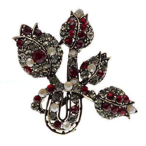 Broche Plante Pour Robe De Mariée, Vintage, Bijoux, Cristal, Strass, Fleur, Broche Pour Femmes, Broche, Feuille En Métal, Cadeau