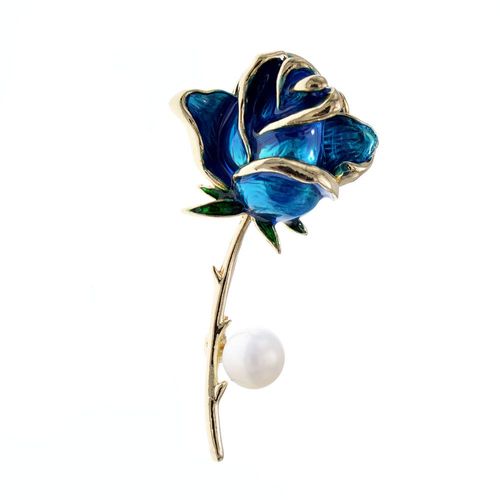 Broches En Émail Et Fleur De Rose Pour Femmes, 4 Couleurs Au Choix, Perle, Pour Mariage, À La Mode, Bijoux De Haute Qualité, Nouveau, 2020