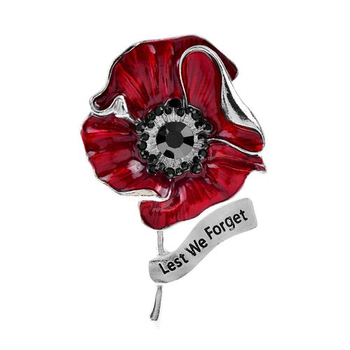 Broche Pavot Rouge, 2 Couleurs Disponibles, Bijoux En Forme De Fleur, Souvenir