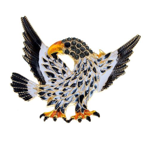 Broches D'aigle Volante Pour Hommes, Vintage, Émail Multicolore, Métal Doré, Costume Pour Garçons, Écharpe, Épingles À Oiseaux, Cadeaux De Fête D'anniversaire