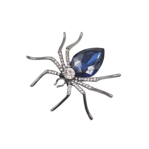 Broche Araignée En Cristal Pour Femmes, 3 Couleurs, À La Mode, Broche D'insecte Plaquée Noir, Bijoux Exquis, Cadeau