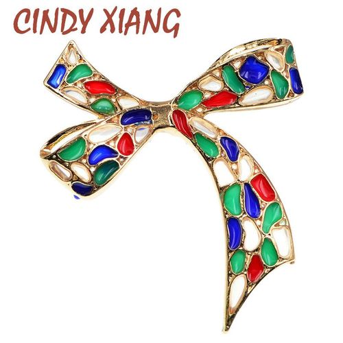 Jolie Broche Multicolore En Métal Émaillé Pour Femmes Et Filles, Couleur Or, Bijoux De Fête, Cadeaux