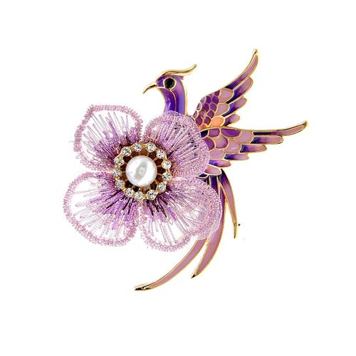 Broche Phénix En Strass Pour Femmes, Épingle En Émail, Oiseau, Paon, À La Mode, Bijoux De Mariage, 2 Couleurs Au Choix, Nouveauté 2020