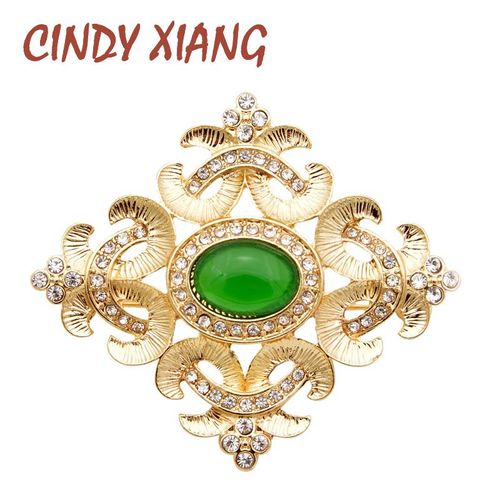 Broches En Croix Pour Femme, Couleur Verte, Design Baroque, Accessoires De Mariage, Manteau, Bijoux, Broches, Nouveau, Cadeau, 2019