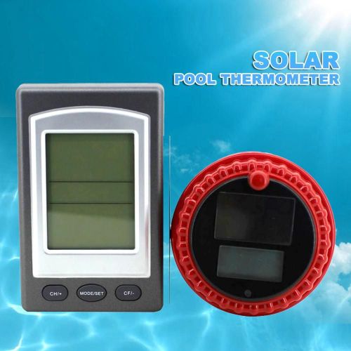 Thermomètre solaire sans fil intelligent, numérique, flottant, pour piscine, étang à poissons, mesure de la température