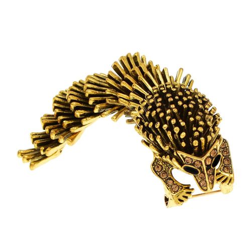 Broches En Argent Et Or Pour Femmes, Nouvelle Collection, Vintage, Animal Vif, Queue Mobile, Strass, Accessoires, Bijoux Pour Enfants