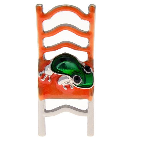 Broche Grenouille En Métal Argenté Pour Hommes Et Enfants, En Émail, Mignon, Bijoux De Fête, Nouvelle Collection