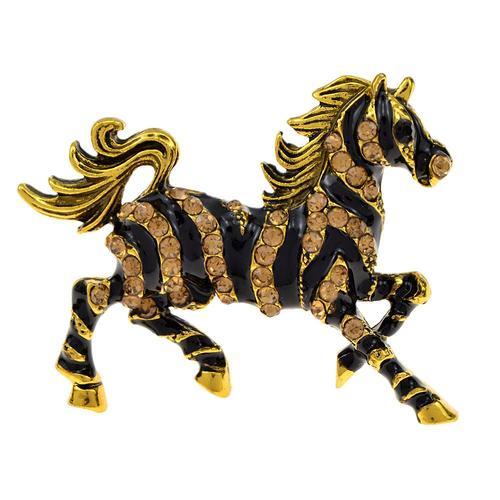 Broche Cheval Unisexe, Bijoux Vintage, Strass, Couleur Or Argent, Animal, Quotidien, Costumes Pour Hommes, Accessoires