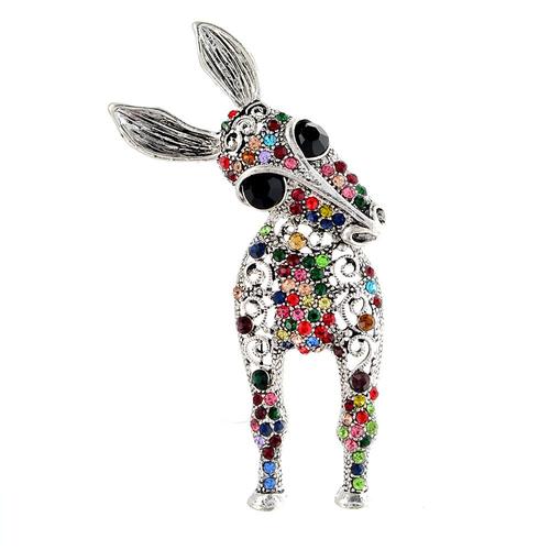 Broche D'éléphant En Strass, 2 Couleurs, Unisexe, À La Mode, Drôle, Mignon, Grand Dessin Animé, Cadeaux Pour Enfants