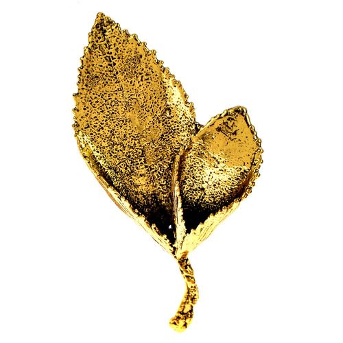 Broches Vintage En Feuilles De Métal, Pour Femmes Et Hommes, Simples, Classiques, Plante, Bijoux, Cadeau De Noël Pour Amis