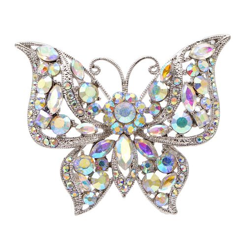 Broche Papillon En Strass, Couleur Foncée, Pour Manteau D'insecte, Bijoux À La Mode, 2 Couleurs Disponibles, Haute Qualité, Hiver