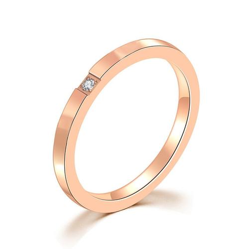 Bagues de mariage pour femmes, bijou de fiançailles, Simple, classique, avec diamant unique, délicat