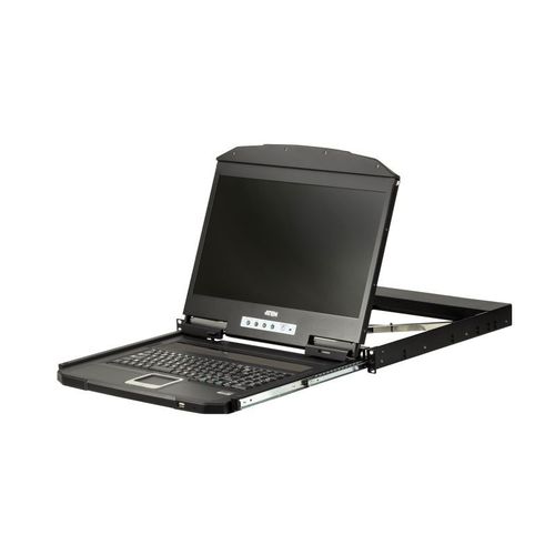 ATEN CL3700NW - Console KVM - USB - 18.5" - rack-montable - 1920 x 1080 Full HD (1080p) @ 60 Hz - 350 cd/m² - 1000:1 - 20 ms - HDMI, 2xUSB - noir - 1U