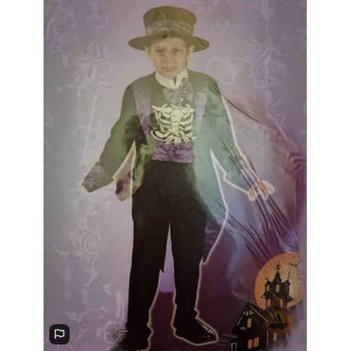 Costume For Children Spooktacular Skeleton Boy 4 To 6 Years