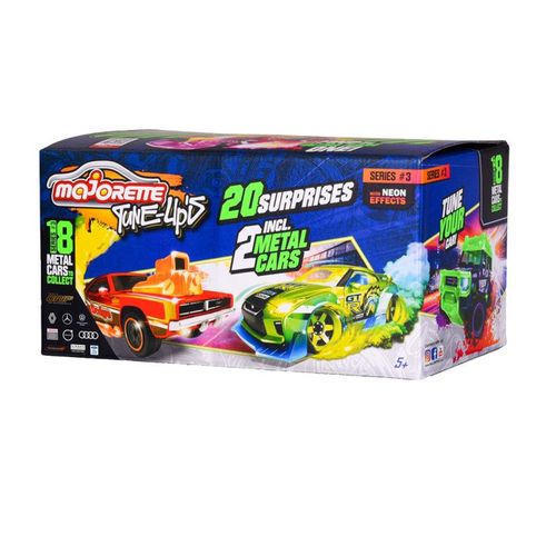 Majorette - Tune Up's 3 Race Cars 20 Surprises, Set Of 2 212051019