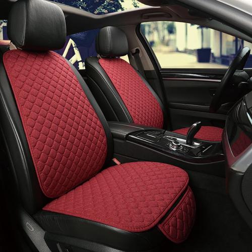 COUVRE SIEGE,Red 2 seat--Housse de siège de voiture en lin, pour MG ZS GT  HS RX5 MG5 MG6, accessoires de voiture, rangée avant et ar