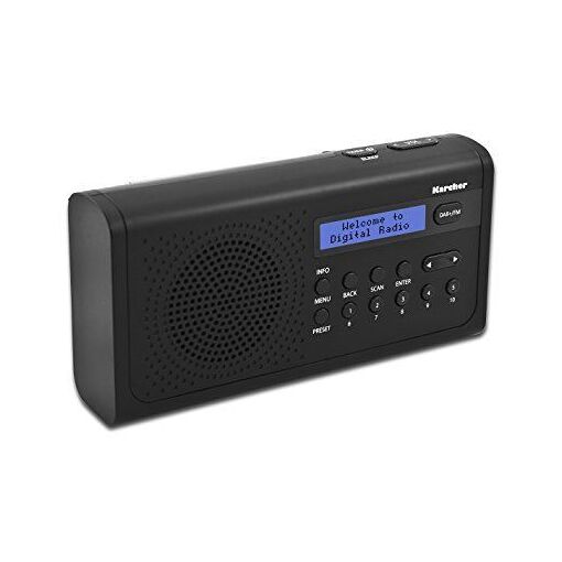 Karcher DAB 2405Radio portable Tuner FM, réveil, écran LCD, réseau/...
