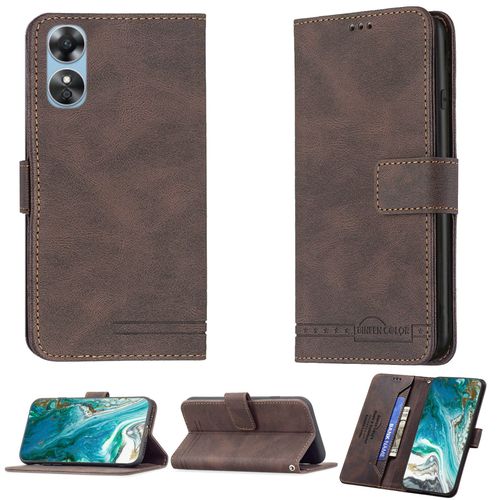 Coque Pour Oppo A17 Coque Compatible Avec Oppo A17 Coque Etui Housse Case Cover Bf09 Brown