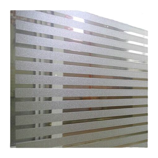 Film Pour Fenêtre Anti-regard Motif Persienne - 60x200 Cm - Adhésif électrostatique Sans Colle - Anti-UV Et Occultant