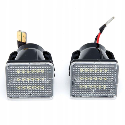 1 Paire De Lampe De Plaque D'immatriculation 6000k 18leds