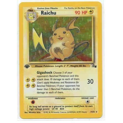 Raichu (Fossile,  Vf, 14/62)