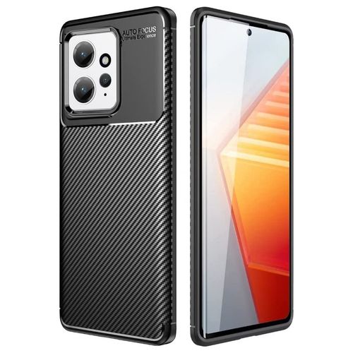 Coque Protection Brossée Noire Pour Xiaomi Redmi Note 12 Pro 5g Souple Antichoc Xeptio