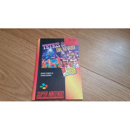 Notice / Manuel Original Du Jeu Super Nintendo Tetris & Dr Mario