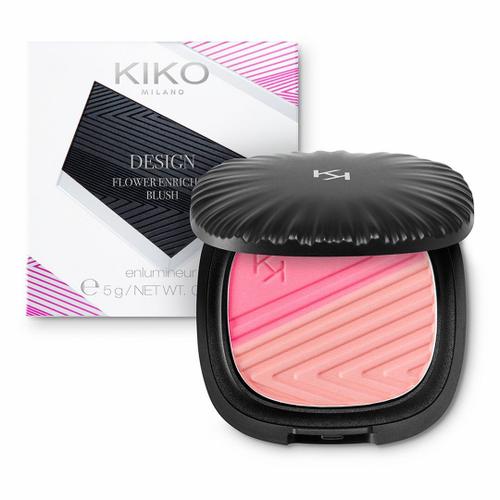 Kiko Design Flower Enriched Blush 02 Provocative Pink Rose