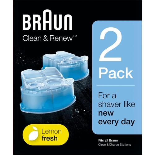 Braun Clean&Renew CCR2 - Kit de cartouches de nettoyage - pour rasoir - pour Braun Activator; Syncro; SyncroPro