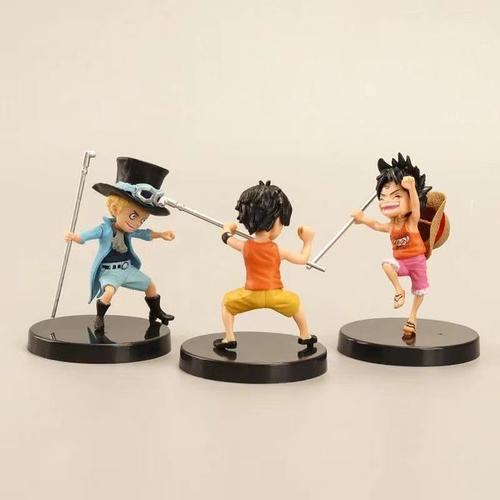 Acheter Ensemble 3 pièces figurines One Piece Luffy Ace Sabo