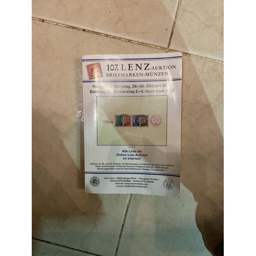 107 Lenz Aunktion Briefmarken Munzen - Octobre 2021