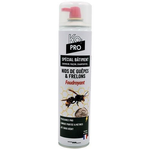 Insecticides Ko pro nids guêpes frelons 600ml