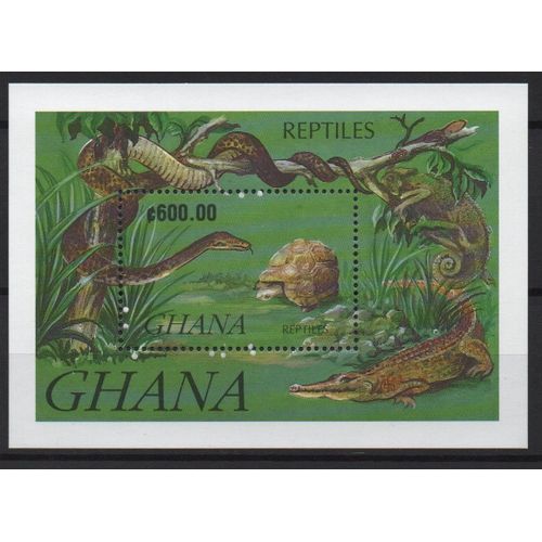 Ghana Timbres Les Reptiles 1991