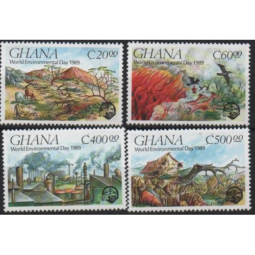 Ghana Timbres Journée De L' Environnement 1989