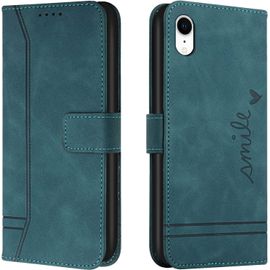 Coque Pour Iphone Xr, Portefeuille Housse En Pu Avec Tpu Fermoir Flip Pochette Housse Pour Iphone Xr (6,1 Pouces) (Vert)