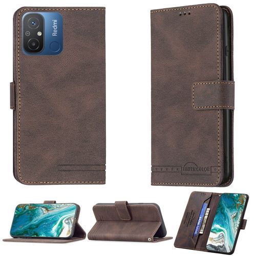 Coque Pour Xiaomi Redmi 12c Coque Compatible Avec Xiaomi Redmi 12c Coque Etui Housse Case Cover Bf09 Brown
