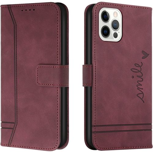 Coque Pour Huawei Y7 2018 / Y7 Prime 2018, Portefeuille Housse En Pu Avec Tpu Flip Pochette Housse Pour Huawei Y7 2018 / Y7 Prime 2018 (Rouge)
