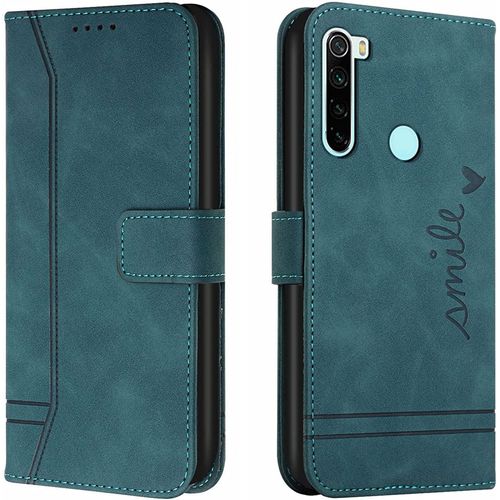 Coque Pour Xiaomi Redmi Note 8t, Portefeuille Housse En Pu Avec Tpu Fermoir Flip Pochette Housse Pour Xiaomi Redmi Note 8t (Vert)