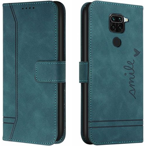 Coque Pour Xiaomi Redmi Note 9/Redmi 10x 4g, Portefeuille Housse En Pu Avec Tpu Flip Pochette Housse Pour Redmi Note 9/Redmi 10x 4g (Vert)