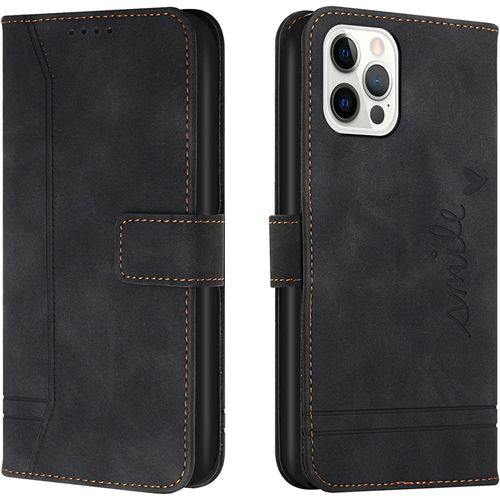 Coque Pour Huawei Y3 2017, Portefeuille Housse En Pu Avec Tpu Fermoir Flip Pochette Housse Pour Huawei Y3 2017 (Noir)