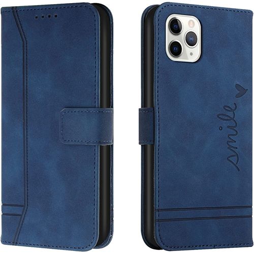 Coque Pour Huawei Y5 2018 / Y5 Prime 2018, Portefeuille Housse En Pu Avec Tpu Flip Pochette Housse Pour Huawei Y5 2018 / Y5 Prime 2018 (Bleu)