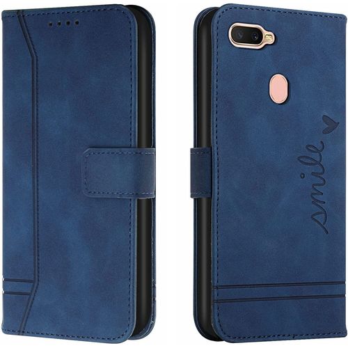 Coque Pour Huawei P9 Lite, Portefeuille Housse En Pu Avec Tpu Fermoir Flip Pochette Housse Pour Huawei P9 Lite (Bleu)