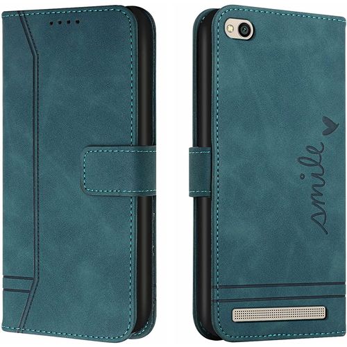 Coque Pour Xiaomi Redmi 5a, Portefeuille Housse En Pu Avec Tpu Fermoir Flip Pochette Housse Pour Xiaomi Redmi 5a (Vert)