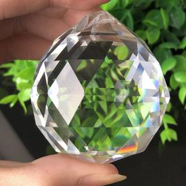 Boule Feng Shui, en verre de cristal, transparent 50mm