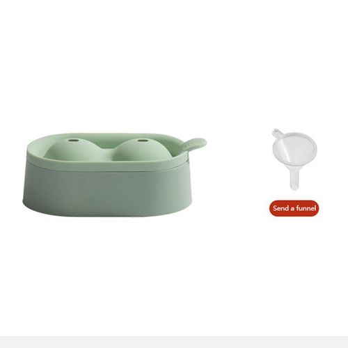 Double Moule À Boules De Glace En Silicone De Qualité Alimentaire, 5cm, Plateau À Glaçons, À Glace, À Dessert, À Faire Soi-Même, Pour Whisky, Bière, Accessoire De Cuisine