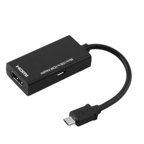 Adaptateur Micro USB vers HDMI, convertisseur de câble de 12cm, connecteur de Port d'affichage léger, connexion de téléphone intelligent, projecteur de télévision